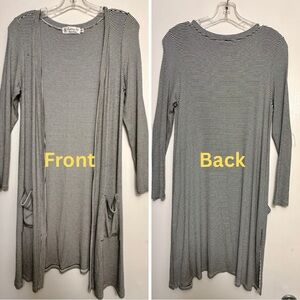 Fighting Eel Cardigan Canggu – Black Stripe (Size S)